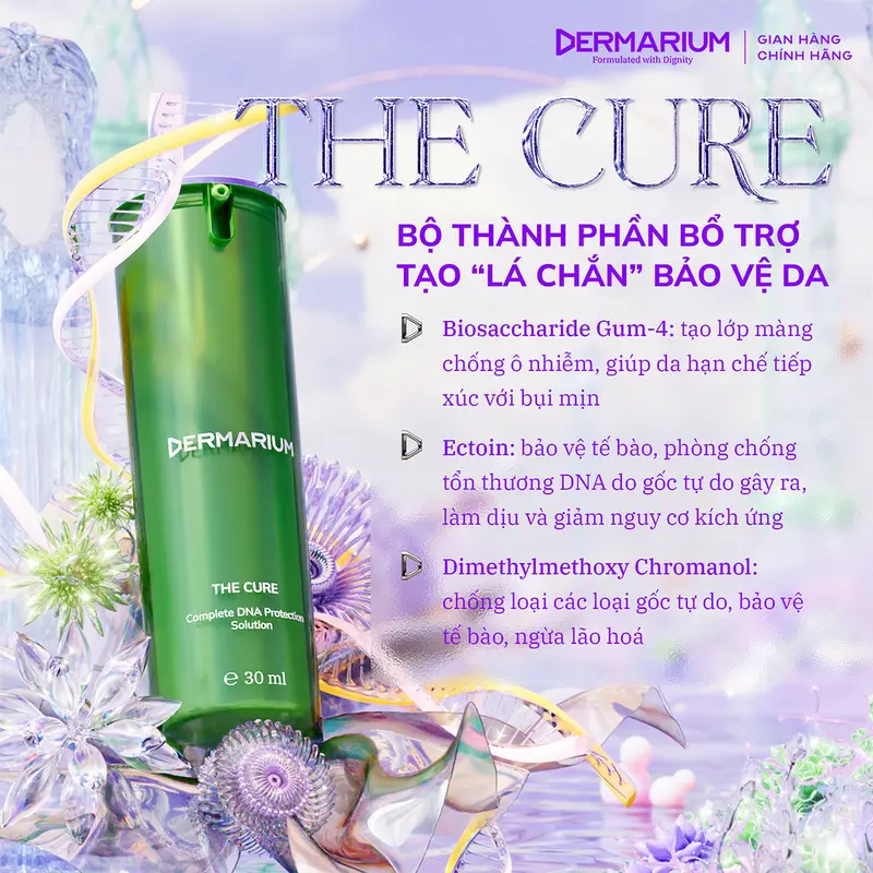Dermarium The Cure - Tinh Chất DNA Repair Enzymes Trẻ Hoá & Bảo Vệ Toàn Diện 30ml 2