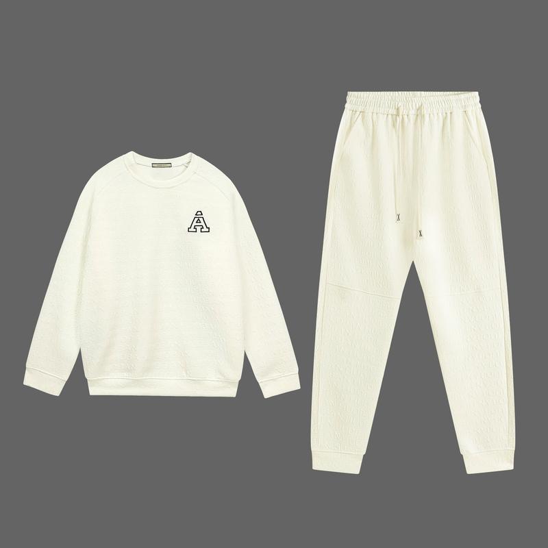 Set Bộ Nỉ Xốp Dài Tay Họa Tiết Nổi,Vải Nỉ Xốp Co Giãn Nam Nữ Thu Đông Thể Thao Mềm Dày Dặn Không Xù Lông