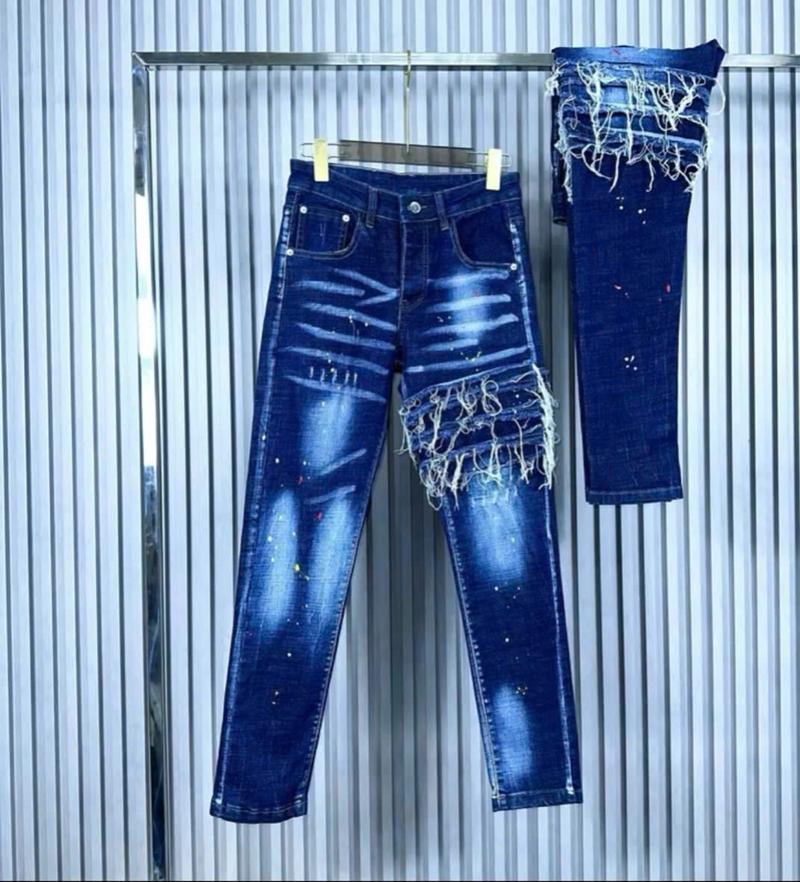Product Introduction of Quần jean nam dài mài xước nhẹ vẩy sơn, chất vải co dãn 4 chiều, phong cách trẻ trung năng động, có túi - Pants 13