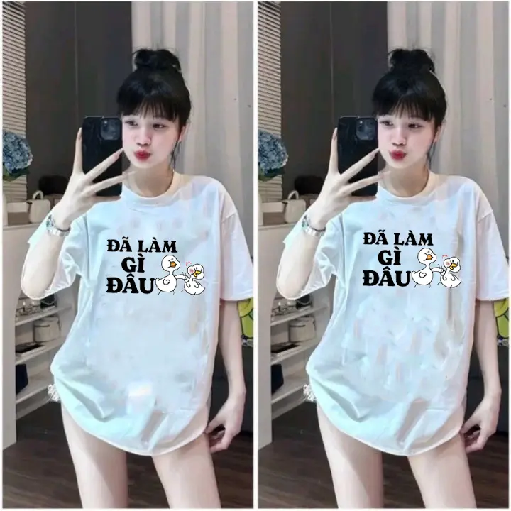 Áo thun nam nữ Đã làm gì đâu tay lỡ form rộng unisex 1
