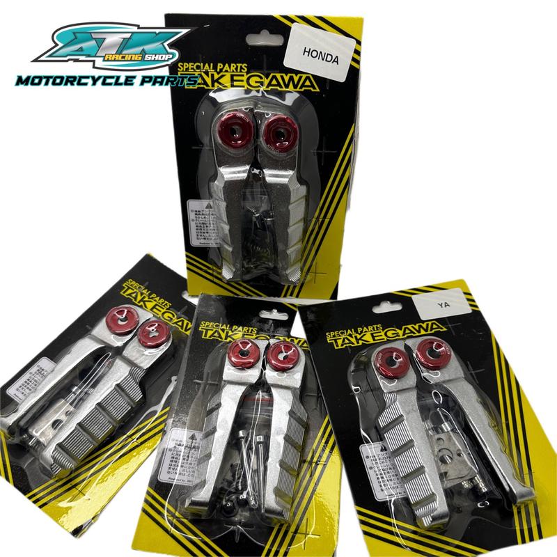 Gác Chân Sau Nhôm Đúc kèm cốt salaya lông đền đỏ gắn cho HONDA YAMAHA Dream, Wave, Fu Led, Vision, AB Phụ Tùng