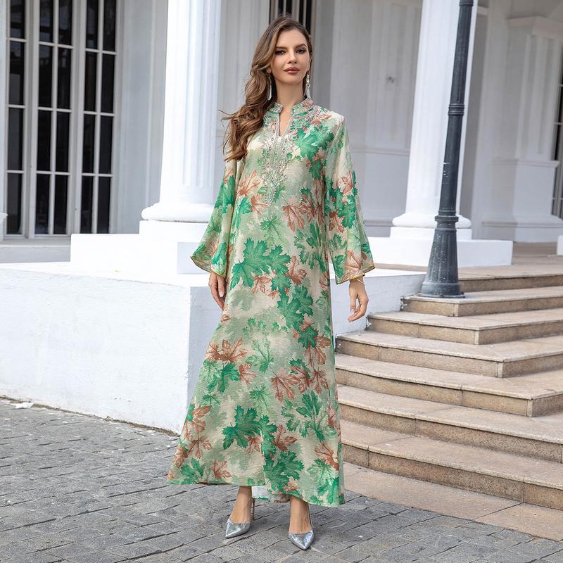 Product Introduction of Ome Muslim Djellaba Women's Clothing DUBAI Turkish Clothing Embroidery Fashion Female Dress Fashion 20