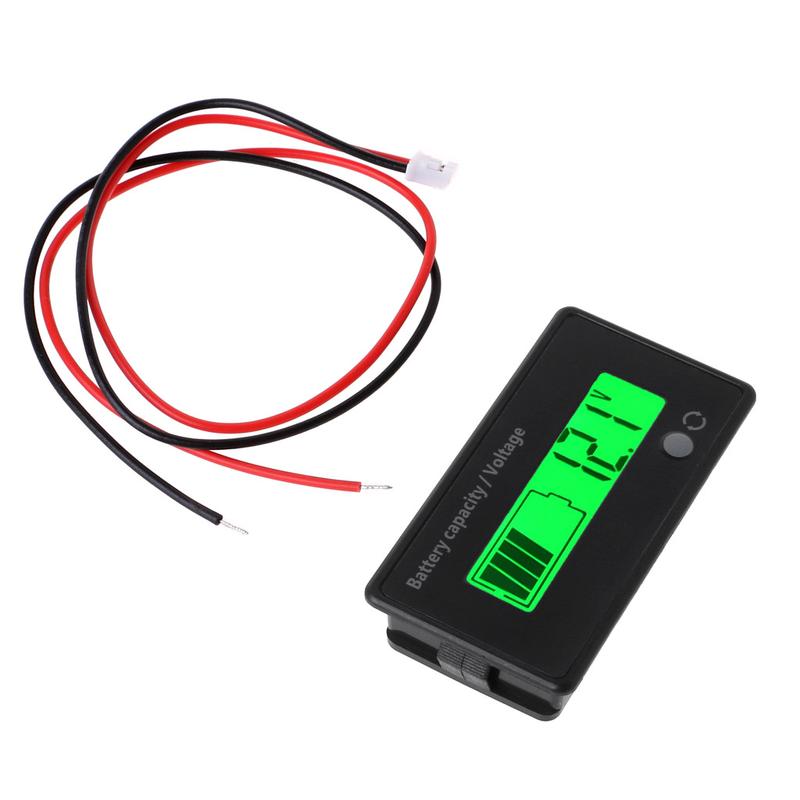 Product Introduction of High Quality Surface Waterproof 12V-84V Lead-acid Battery Capacity Indicator Voltage Meter Voltmeter LCD Monitor 0