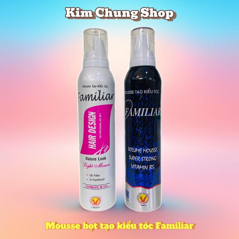 Product Introduction of Mousse Tạo Kiểu Tóc FAMILIAR 250ml - Tạo kiểu tóc, định hình tóc theo ý muốn 1