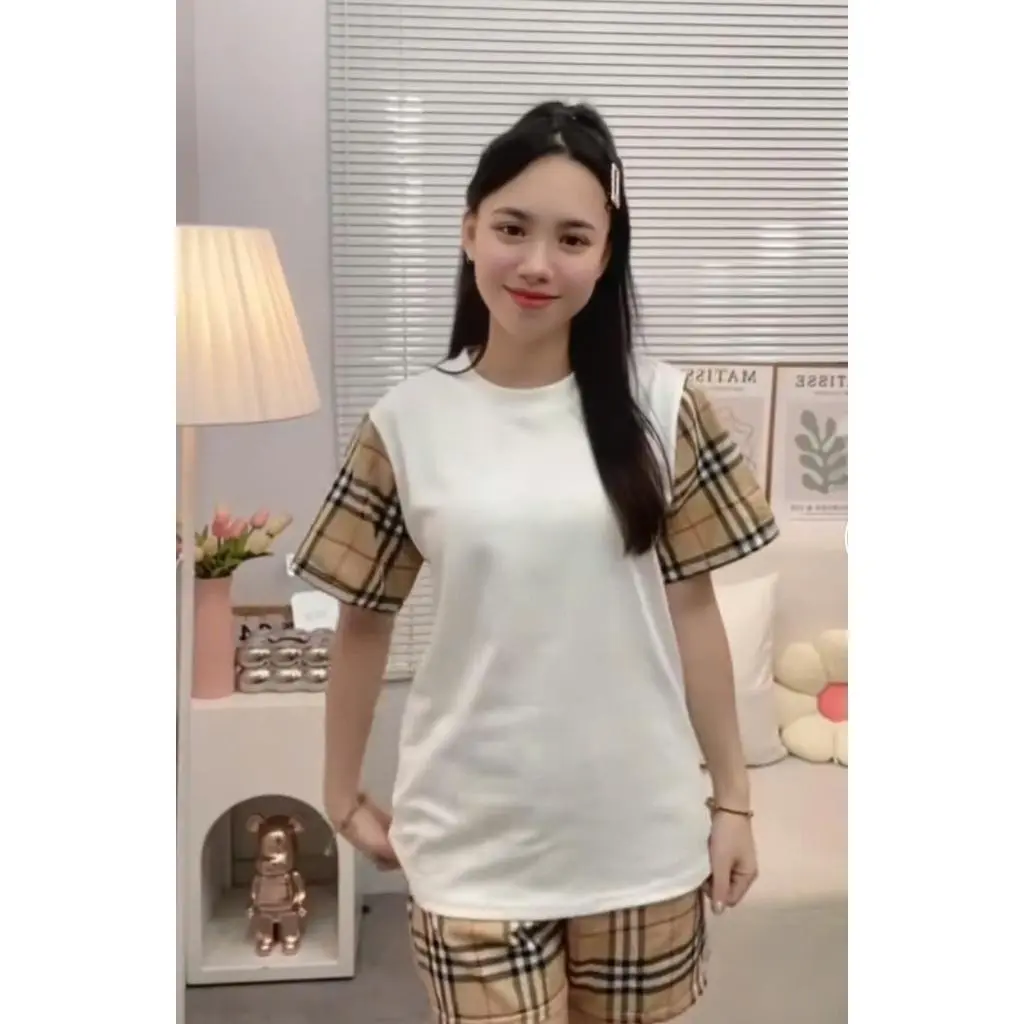 Bộ thể Thao BBr Cộc Tay Chất Coton Full Tag Mác-set Cộc Tay Full Size nam Nữ Siểu Rẻ Chất Co Giãn Bộ Hè Cháy Phố setSize