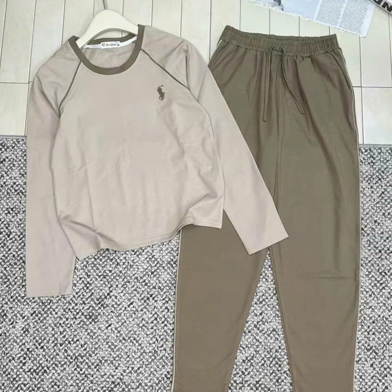 Bộ Thu Đông Dài Tay Nữ Umi Xleo Cổ Tròn Phối Viền Thêu Ngựa - Chất Liệu Mềm, Mịn, Thoáng, Không Phai Mầu Women 8