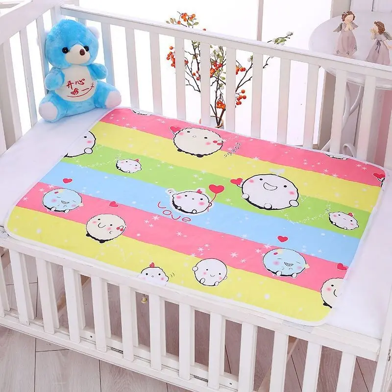 ผ้ารองฉี่ ผ้ารองฉี่เด็ก ผ้ารองกันฉี่ แผ่นรองกันเปื้อน ขนาด50x70CM ผ้ารองเปลี่ยนผ้าอ้อม ผ้าปูรองกันน้ำปัสสาวะ กันน้ำได้ ซักได้