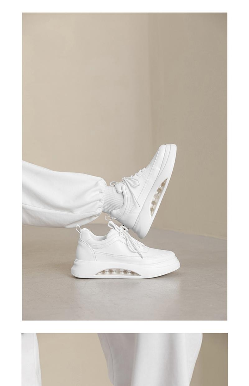 Product Introduction of Air Cushion White Shoes for Men, New Autumn Trendy Versatile Casual Shoes, Men's Fashion Shoes, Thick-Soled Height-Increasing Sneakers 16