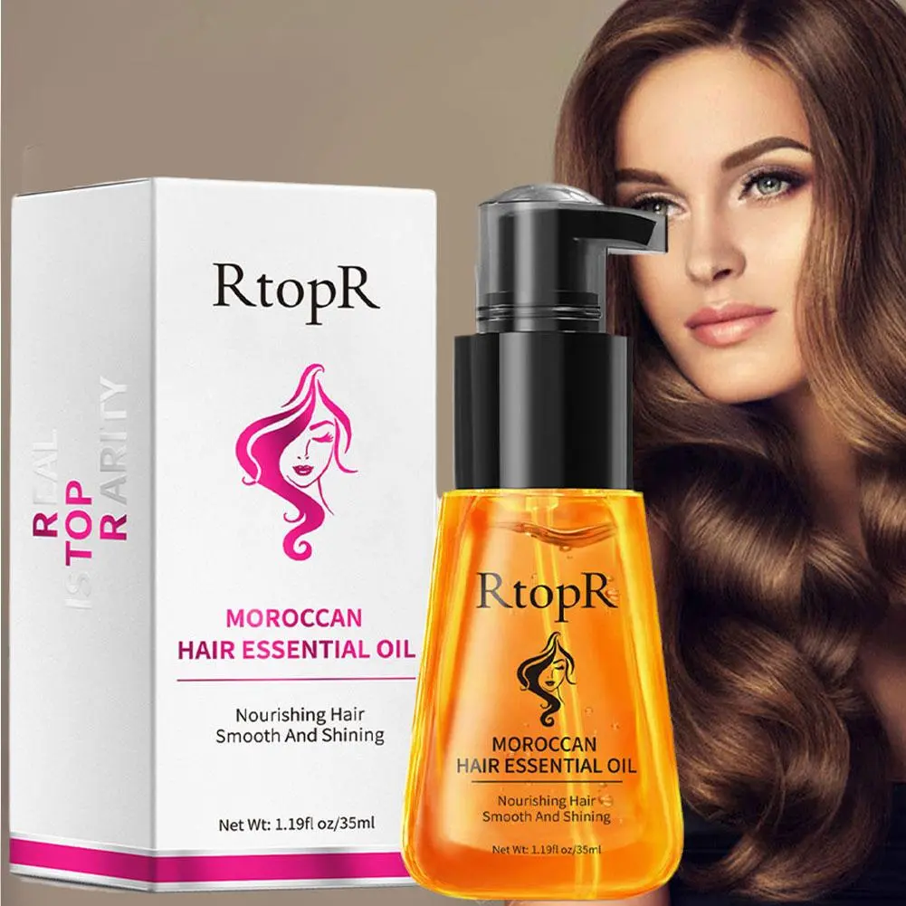RtopR Moroccan Hair Growth Serum 35ml Prevent Hair Loss & Repair Split Ends For Silky Hair Moroccan Hair Oil Moisturize Hair