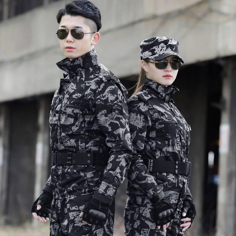 Quần áo ngụy trang, Bộ đồ nam, Mùa xuân và mùa thu, Dày dặn, Thích hợp cho thợ điện và thợ hàn, Phục Hồi ô tô, Chống Mài mòn, Quần áo bảo hộ lao động, Thích hợp cho nam và nữ, Quần áo huấn luyện quân sự Menswear Sơ Mi Có Cổ Shirt 0