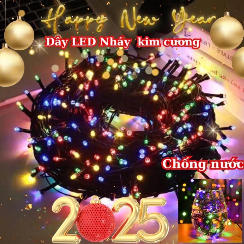  ￼Combo 2 Đèn Nháy 40M Kim Cương Dây Led 40M Trang Trí Ngoài Trời Chống Nước 120 Bóng LED - Đèn Nhấp Nháy 