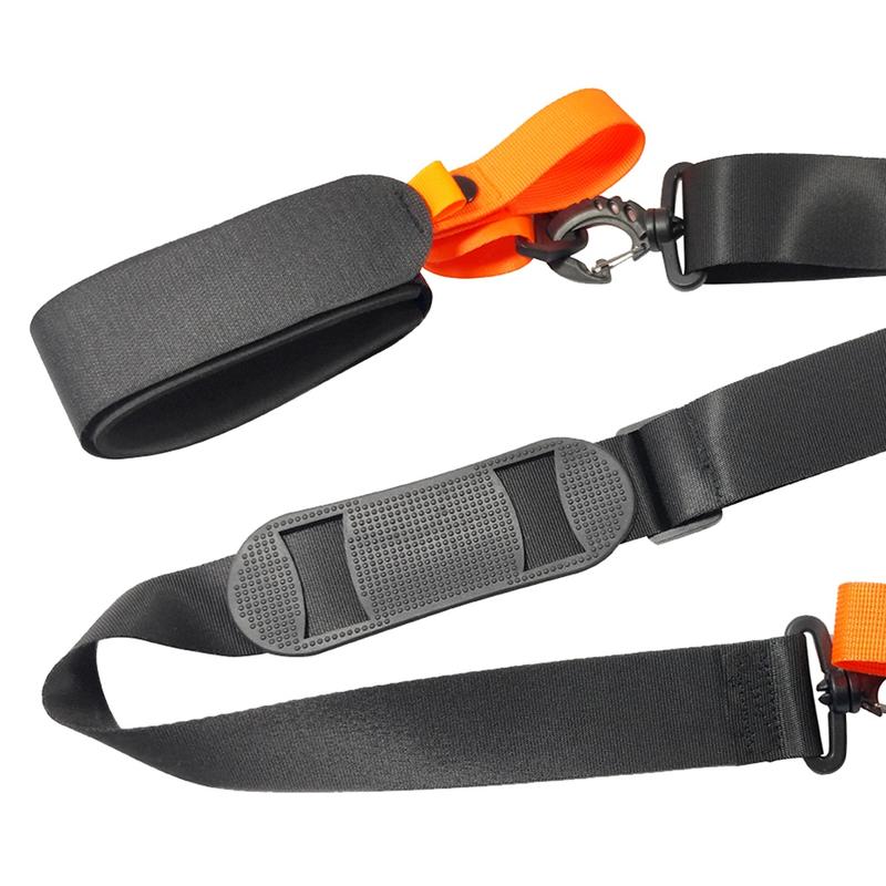 Ski Pole Carrying Strap Adjustable Ski Pole Shoulder Strap Skiboard Fixed Strap with Ant- Pad Black 3