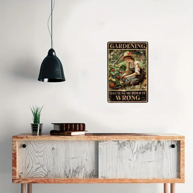 Vintage Garden Sign, Garden Themed Wall Art, Garden Sign for Home and Garden, Ideal Gift for Garden Enthusiasts, Wall Art for Home Decor 2
