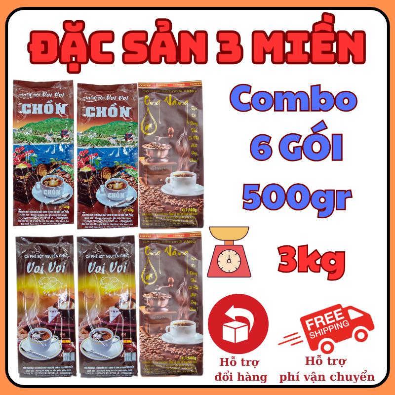 3KG CÀ PHÊ 6 GÓI CÀ PHÊ CHỒN VOI VÀNG ONG VÀNG PHA PHIN ĐẬM VỊ CÀ PHÊ THƠM DỊU SĂN ĐẬM ĐÁNH BỌT NHIỀU Coffee positive  coffee Cafe oxy24h  coffee arabica  coffee pleiku 3 miền 2
