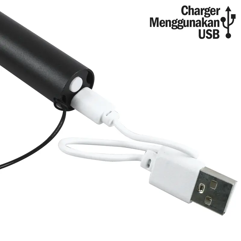 Suksestech Senter Mini Charger Free Box Free Kabel USB Portable Multifungsi Rechargeable Berbahan Aluminium-Senter-517 3