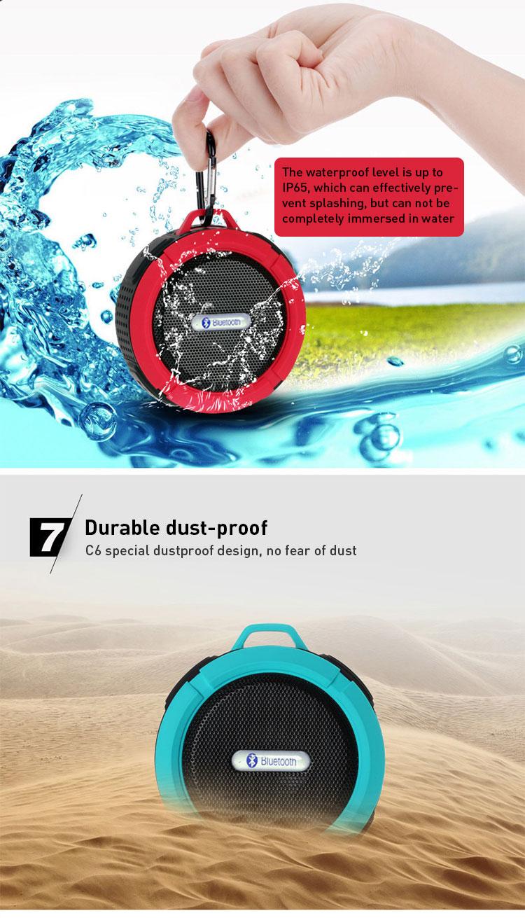 Product Introduction of 2025 Speaker Bluetooth Waterproof Big Sound Suction Cup Wireless TF card Shower Portable  Stereo Mini Audio Subwoofer HD Sound with iOS Android 15