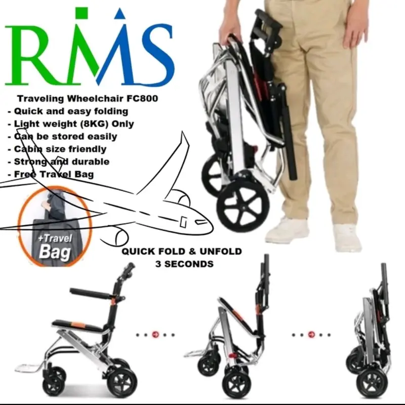 Korsiroda Travel Haji Umroh Gampang di Lipat & Super Enteng FC800 RMS Travelling Wheelchair 0