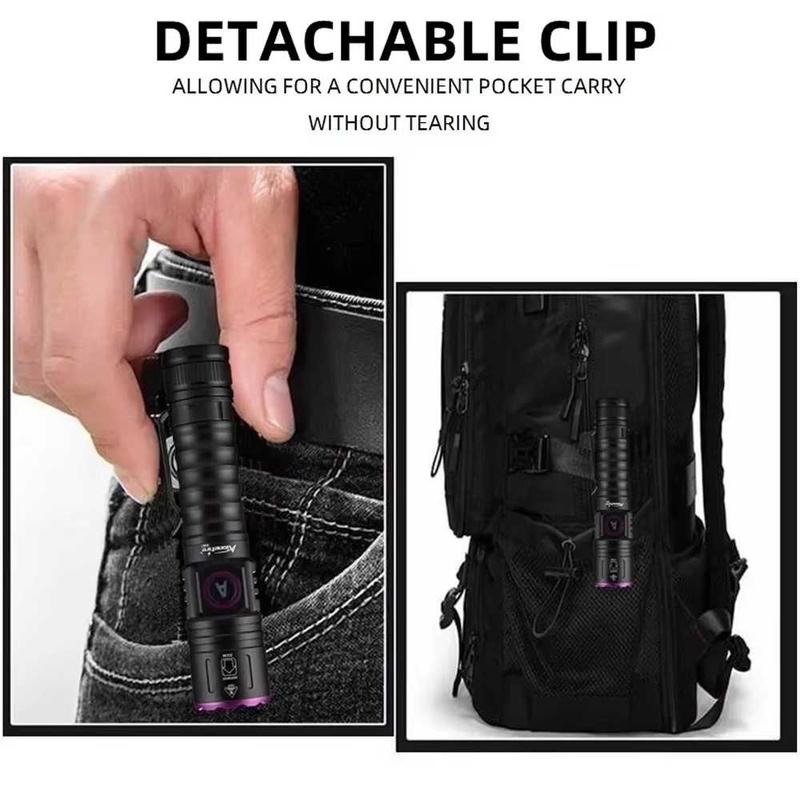 PARVEZO - Senter UV Ultraviolet Flashlight 365nm 15W 3