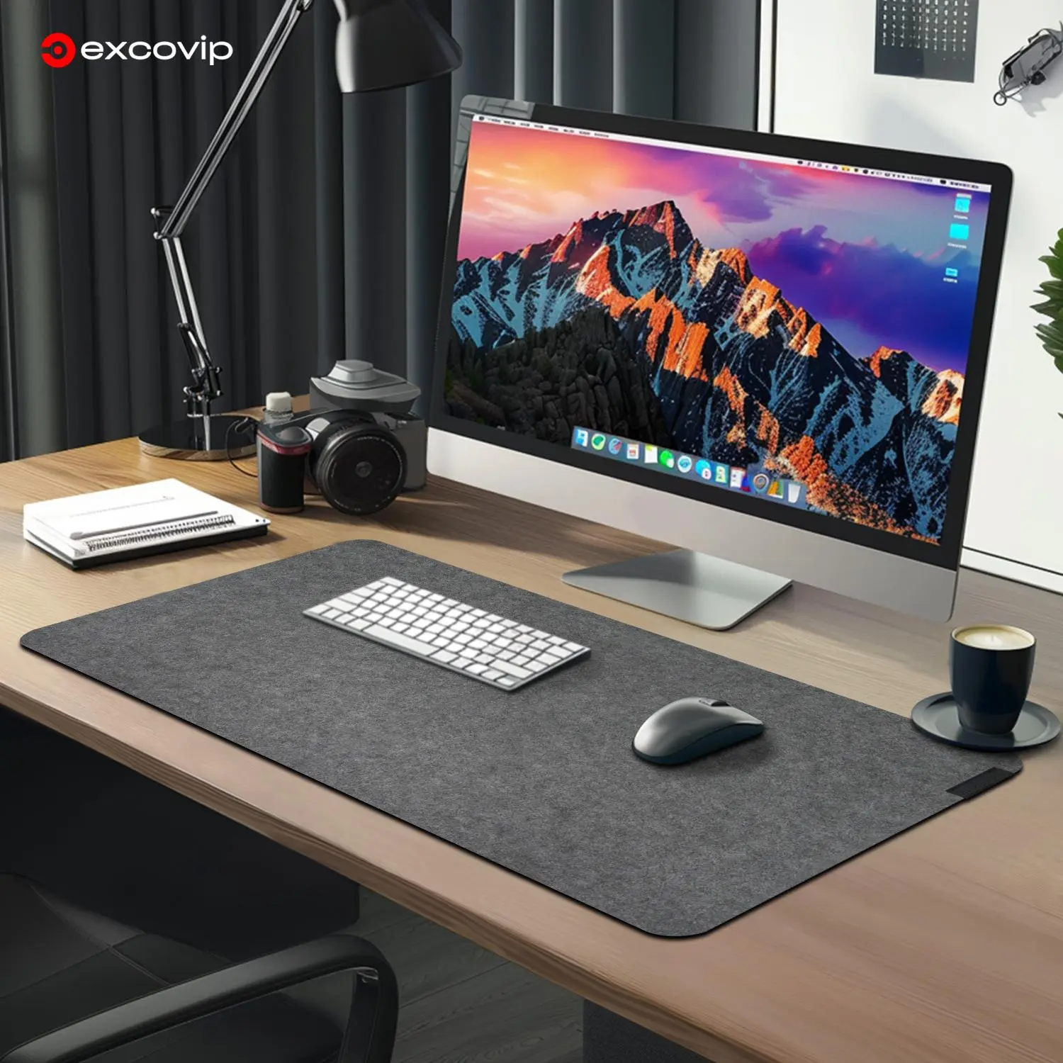 Large Felt Desk Pad, 1 Count Non-slip Felt Desk Pad Protector, Desk Mat for Keyboard, Computer Mat for Desk, Office Stationery & Supplies