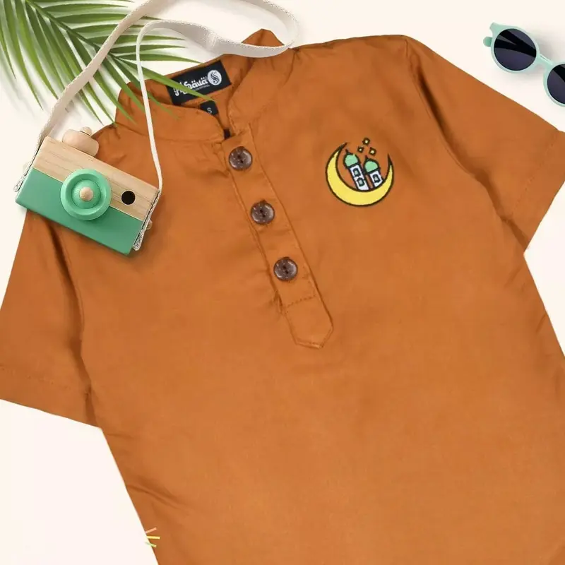 Setelan Koko Kurta Anak Laki-Laki Usia 1-12 Tahun Bahan Katun Rayon Premium Banyak Pilihan Warna 5
