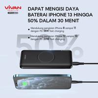 Gambar LIVE VIVAN Powerbank 10000 mAh VPB-W11 Wireless 3 Output Fast Charging 20W PD Support Semua Type Smartphone-Garansi 1 Tahun Baterai - Black dari vivanindonesia Kab. Tangerang 3 Tokopedia