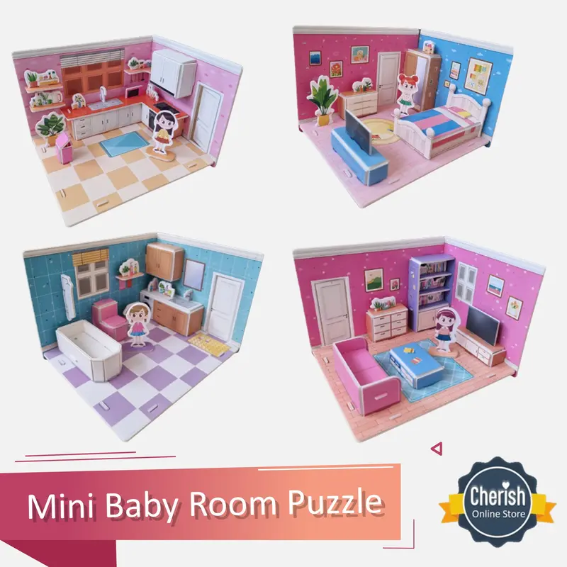 Puzzle 3D Anak MINI BABY ROOM SERIES 0