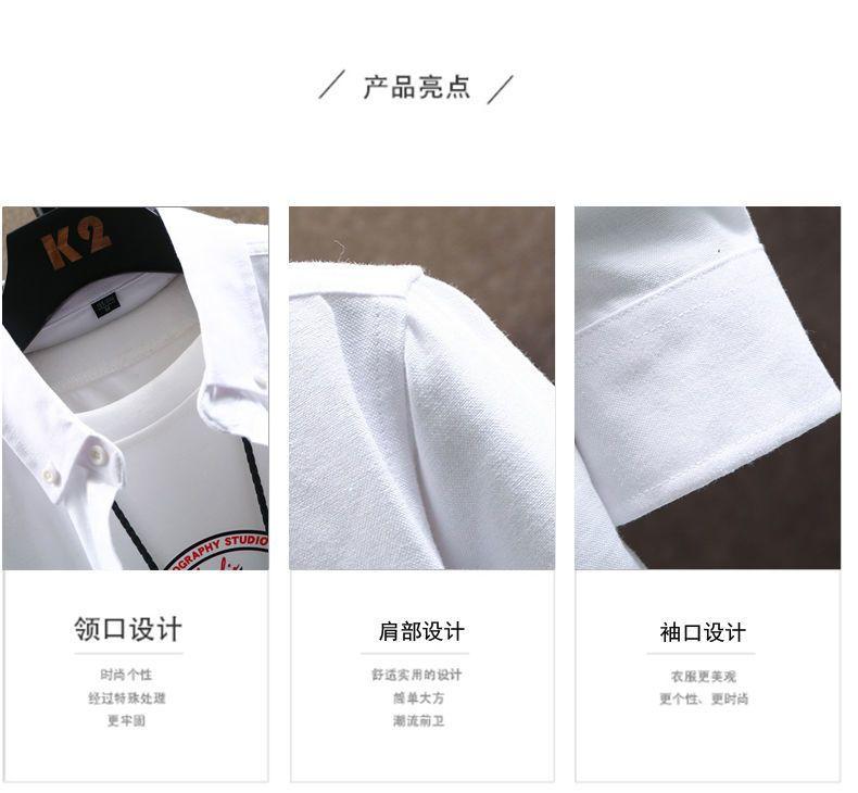 Product Introduction of Áo Sơ Mi Nam Dài Tay Mỏng, Phong Cách Hàn Quốc, Thời Trang, Màu Trơn Quần Áo Thường Ngày Thích Hợp Cho Mùa Xuân Và Mùa Thu, Áo Sơ Mi Đẹp Trai Trẻ Trung, Hàng Mới Về Năm 2024 3