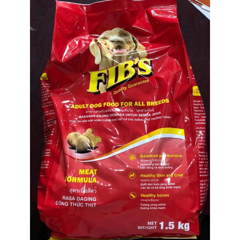 [Fib 1.5kg] Thức Ăn Hạt Cho Chó Fib's Gói 1.5kg 1