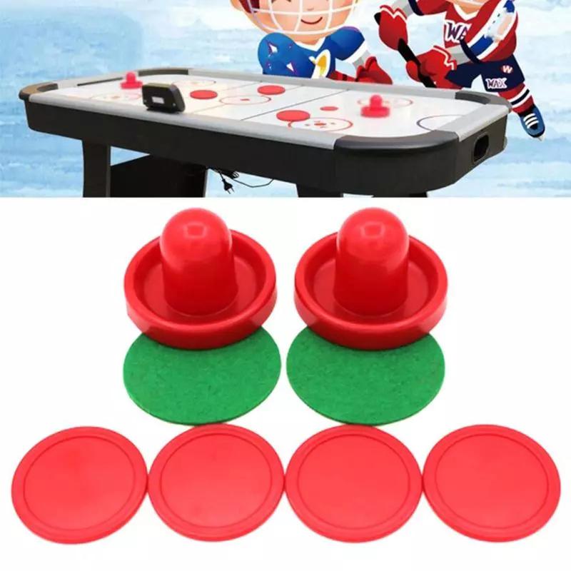 Product Introduction of Durable Party Replacement Red Home Air Hockey Pusher Air Hockey Table Goalies Mallet Grip 17