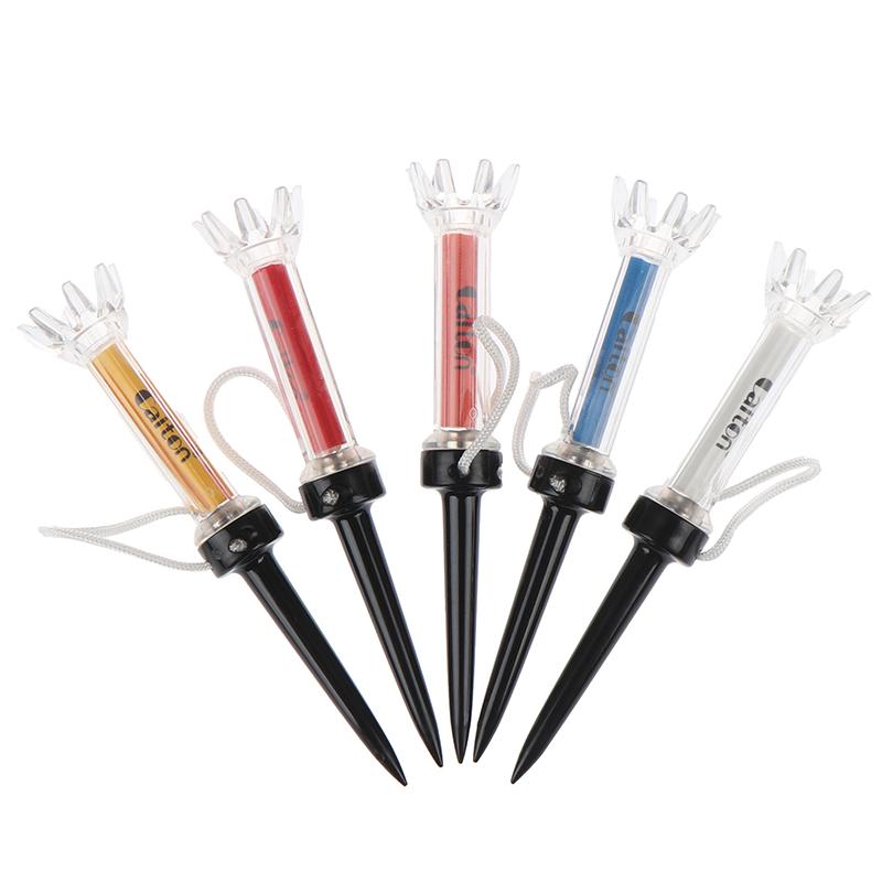 Product Introduction of 5PCS 360 Rotation Golf Tees 90mm Tee Golf Magnetic Step Down Golf Ball Holder 30