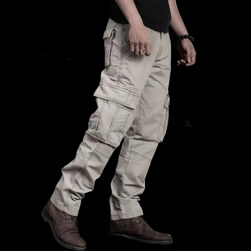 Quần dài túi hộp nắp ngang ống suông , chất kaki dày dặn loại 1
