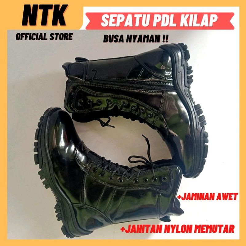 Sepatu Pdl Hitam Mengkilap Dinas Satpam Security Banser- LB02 2
