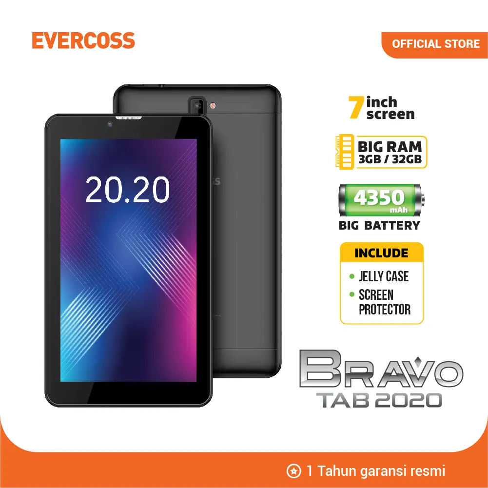 LV EVERCOSS Tablet Bravo Tab X7 7" Display 3/32GB Internal