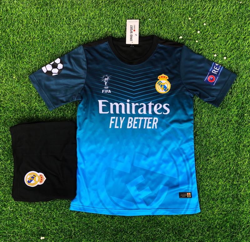 [UNIO-REL - XĐ01] in tên số áo theo yêu cầu - Bộ quần áo bóng đá, áo đá banh Real xanh đen - hàng thun lạnh loại 1 Thoải mái Unisex Thoáng khí