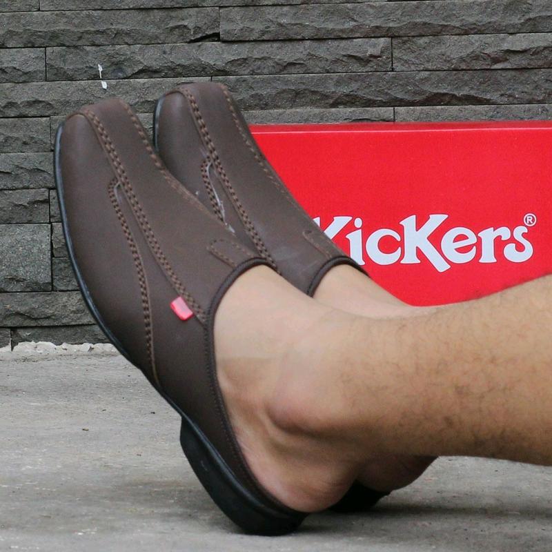 Sandal Sepatu Selop Kulit Asli Premium Kickers Bustong Navona Berkualitas Terbaik Sepatu Selop Pria Sepatu Kulit Pria Shoes Sendal Sendal Sendal 5