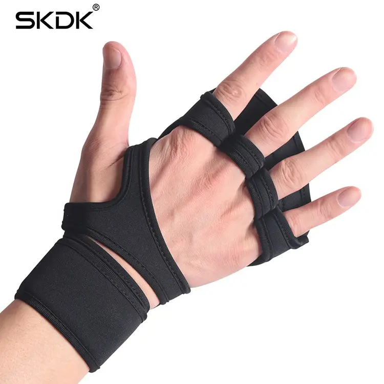 Găng tay tập gym kết hợp bảo vệ cổ tay chất liệu Silicon chính hãng siêu bền Nam Chống Trơn Bao Tay 3
