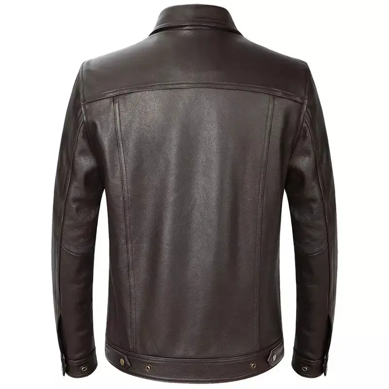 jaket kulit pria 100% original dari kulit domba kualitas nomor satu super lembut dan halus 3