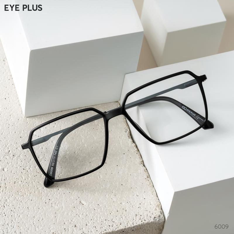 Kính Cận Gọng Đa Giác Nam Nữ Eye Plus 6009 Gọng Kính Nhựa TR90 Kính Mắt Kiểu Dáng Thời Trang Unisex Hiện Đại 1