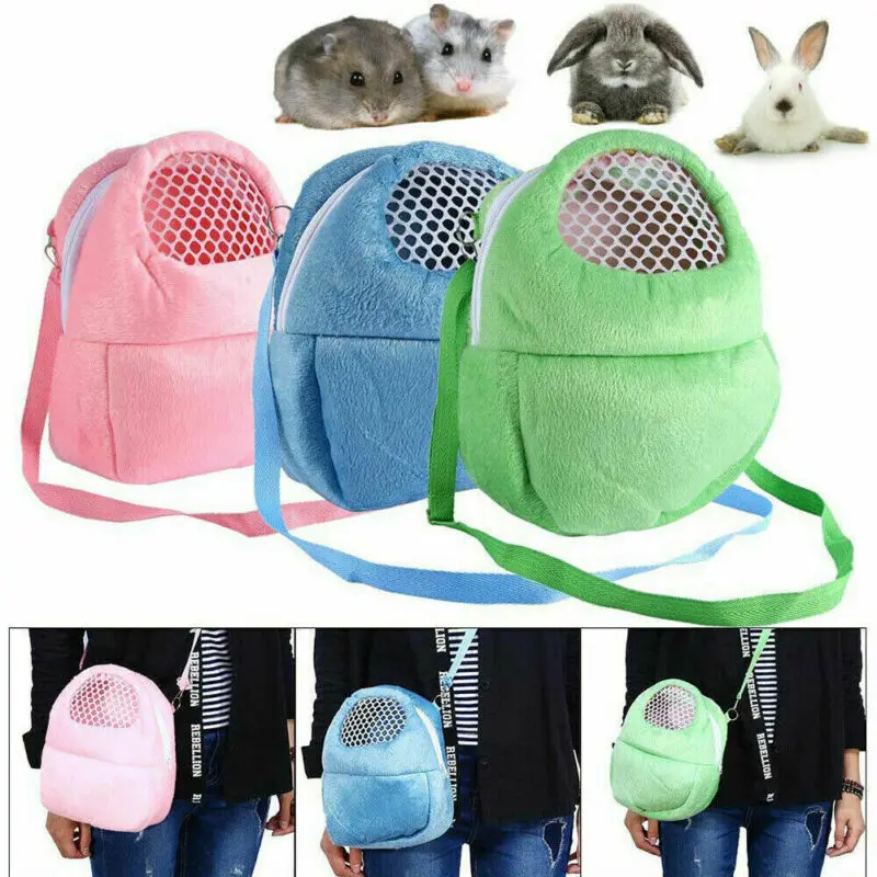 Pet Hamster Chinchilla Travel Warm Bags Cages Guinea Pig Carry Bag Breathable Pet Supplies Small Animals Outdoor Carriers