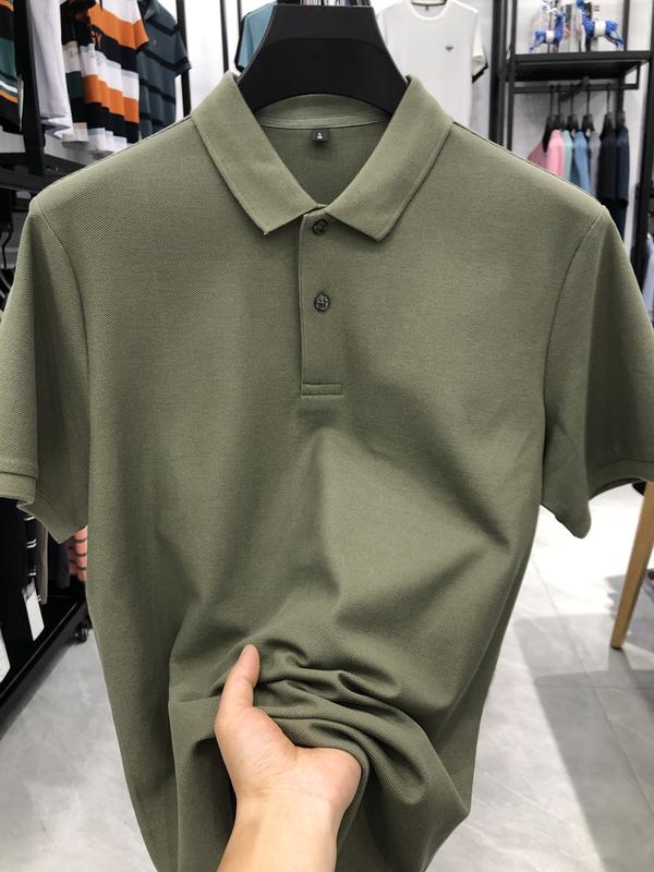 Product Introduction of Boxy cropped polo shirts plaid summer high-end men's polo shirt short sleeve cotton polo collar casual high-grade shirt top men's T-shirt Tropical Human 17