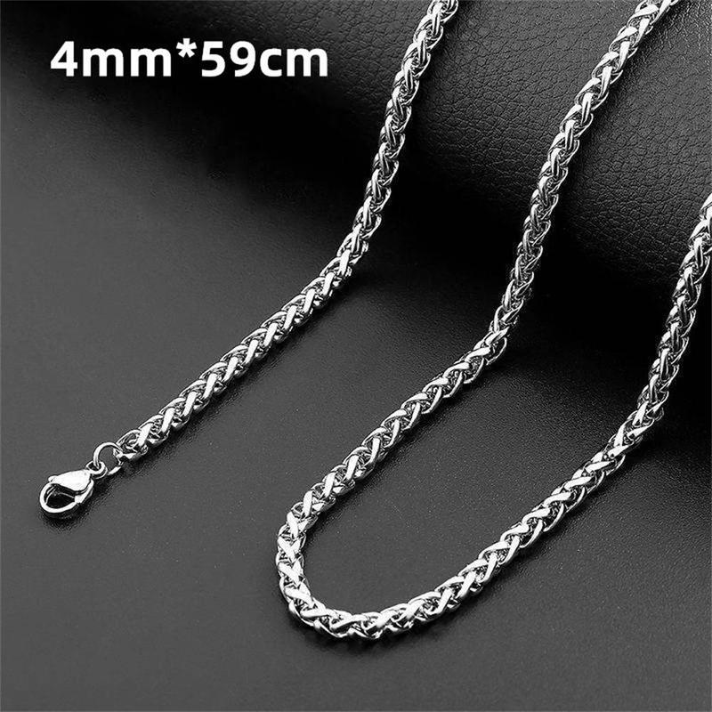 Product Introduction of Sleek Stainless Steel Box Chain Necklace for Men Casual Party Wear 3