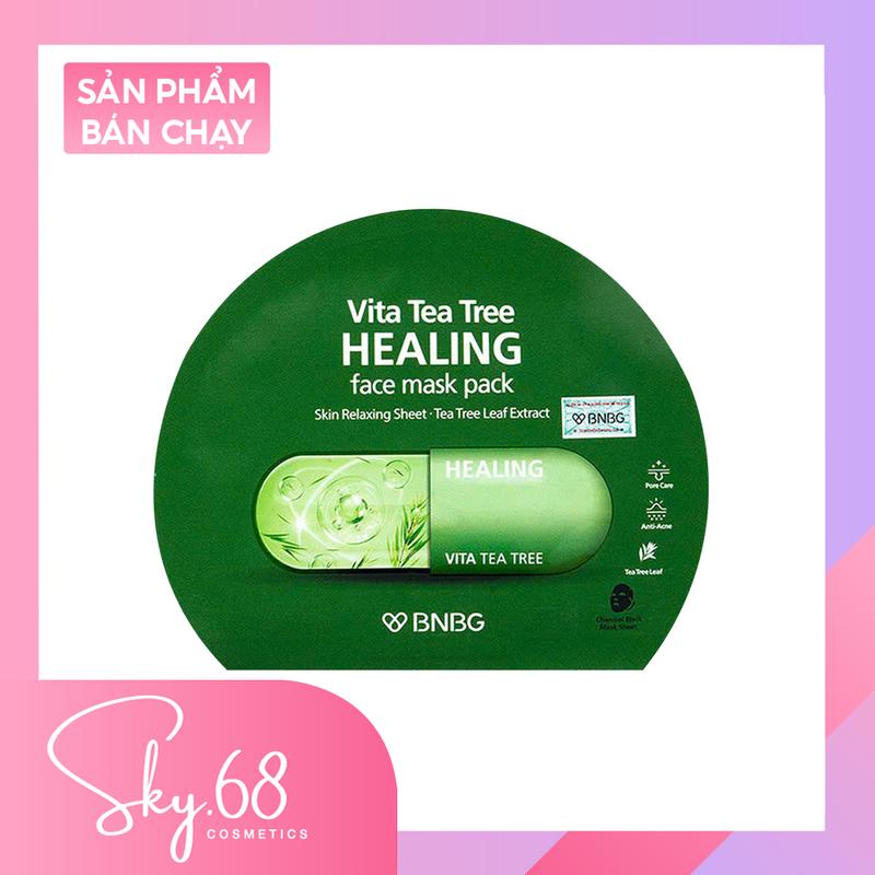  Mặt nạ chiết Dưỡng Ẩm Da xuất tràm trà BNBG Vita Tea Tree Healing Face Mask Pack 30ml 