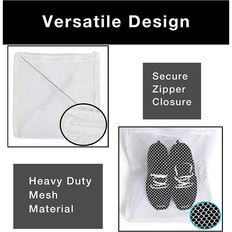 Laundry Mesh Shoe Bag, Sneaker Wash & Dry Net Bag for Dryer, Shoe Storage Bag for Washing Machine, Household Items, Home Goods, Laundry Products 5