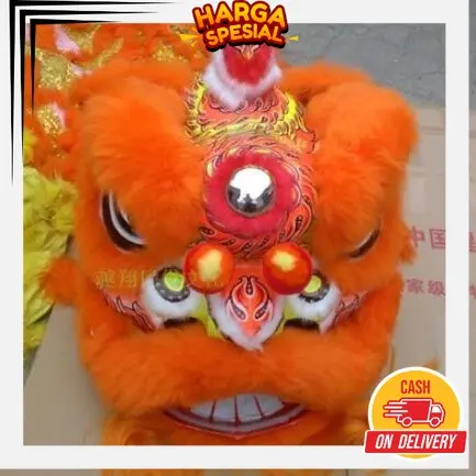 MAINAN ANAK BARONGSAI DAN MATA MENYALA BERKEDIP Barongsai Anak | Liong | Barongsai mainan anak | Topeng Kepala Barongsai mainan anak termurah / liong barongai / kepala barongsai TRK