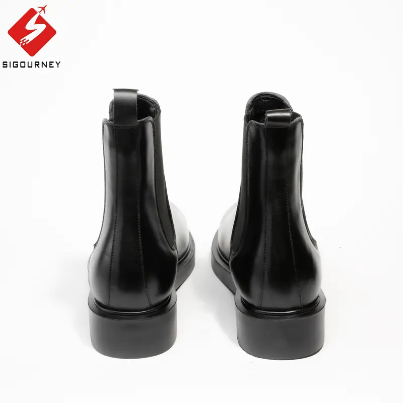 Chelsea Boots nam mũi tròn, đế cao 5cm SIGOURNEY BOOTS-04 - Bảo hành 18 tháng GiàY 5