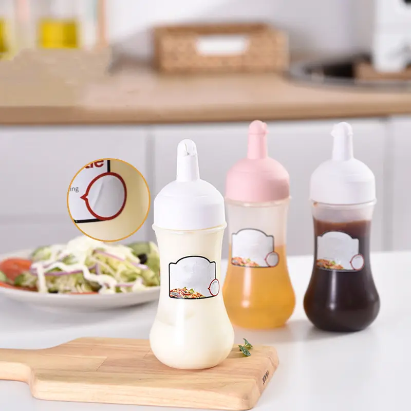 BISA COD Bo5528 Botol Kecap Saos Portabel 280ml /  Botol Minyak Mayones / Botol Bahan Plastik Anti Tumpah Multifungsi Kitchenware 5