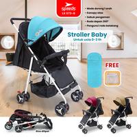 Gambar SPEEDS Stroller Kereta Dorong Anak Fitur Premium Portabel Kelambu Full Cover Bayi Anti Panas LX 073-8 - 1 BIRU dari via olahraga yoga Kota Surabaya 1 Tokopedia