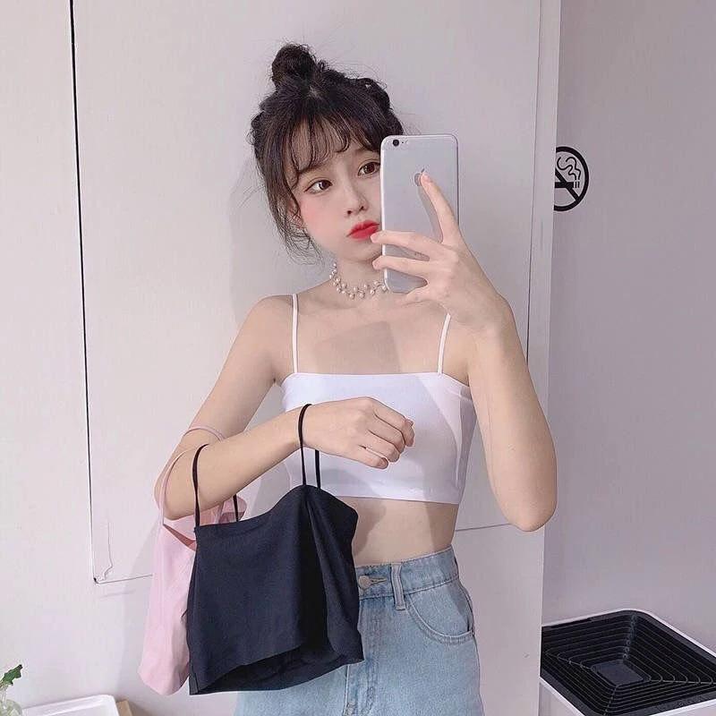 Product Introduction of Áo Ngực Nâng Ngực, Gợi Cảm, Dành Cho Phụ Nữ, Chất Liệu Lụa Lạnh Áo Crop Top, Liền Mạch, Áo Ống Dây Đeo, Không Tay, Áo Yếm, Đồ Lót, Áo Ngực Thân Mật Nữ 15