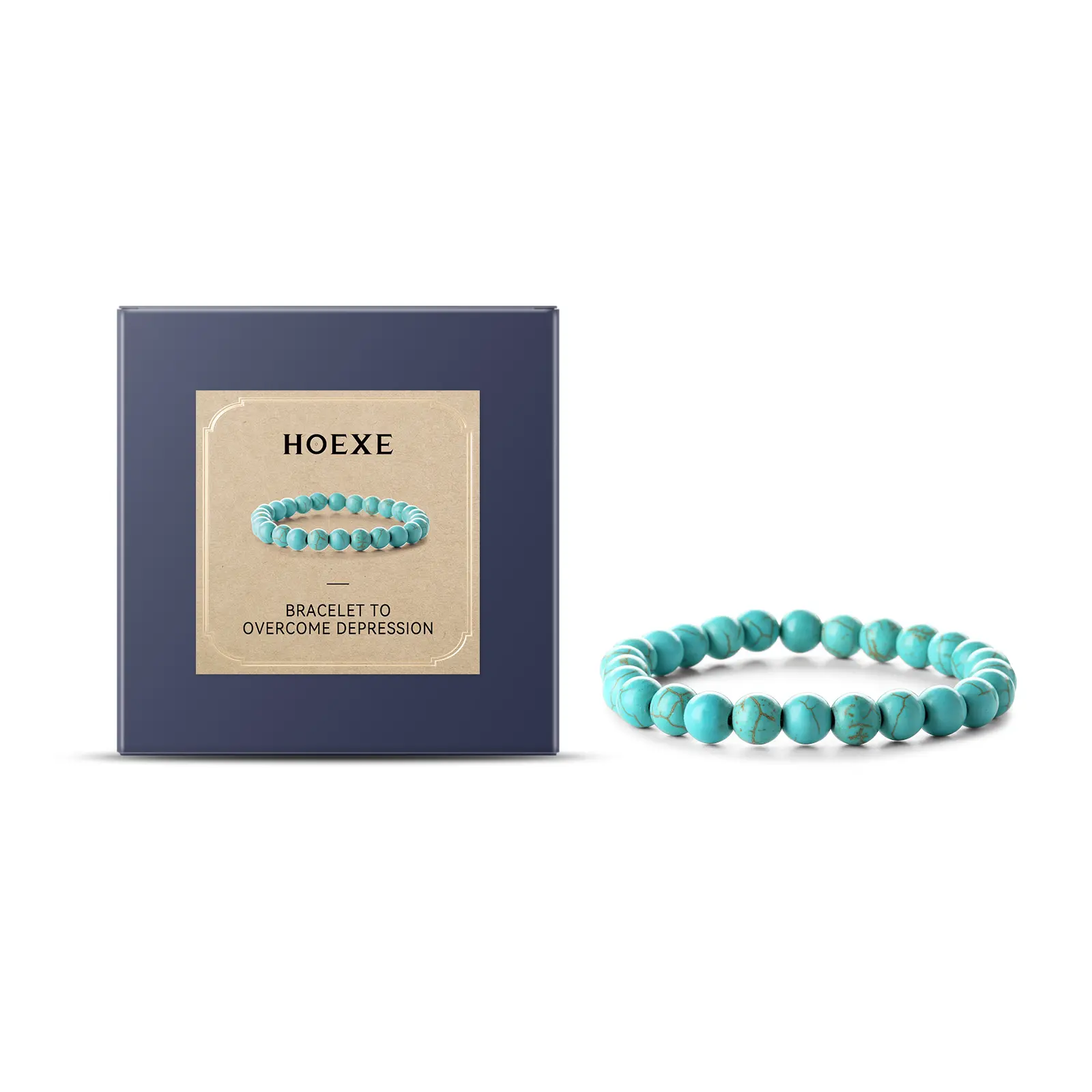 Blue Turquoise Bracelet Personality Simple Elegant Versatile Fashion Accessory Hand Decoration Portable Bracelet