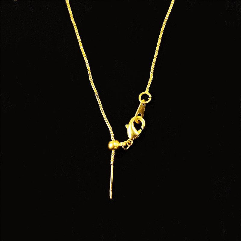 YJ-Versatile Universal Necklace for Women Adjustable Cross Chain with Needle and Beads 3